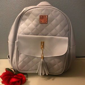 Gray Tassel Handbag